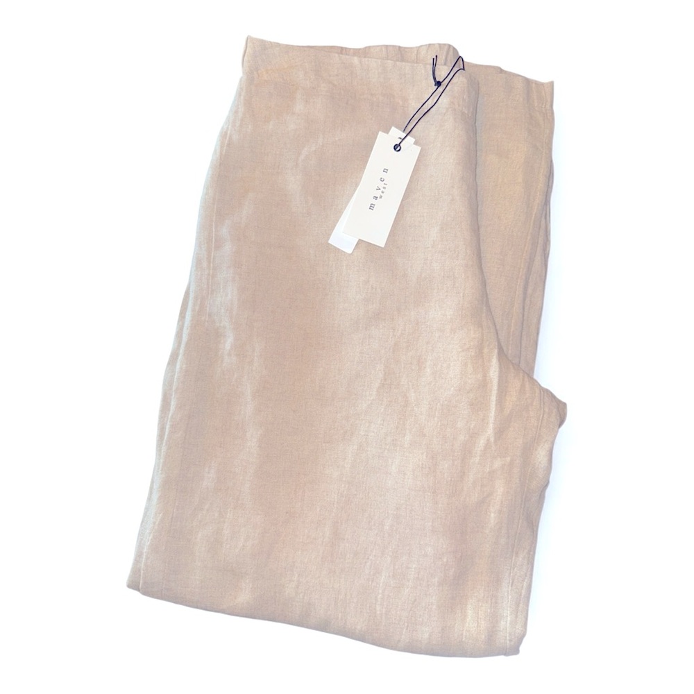 MAVEN West wide leg linen pants size large - Picture 5 of 9